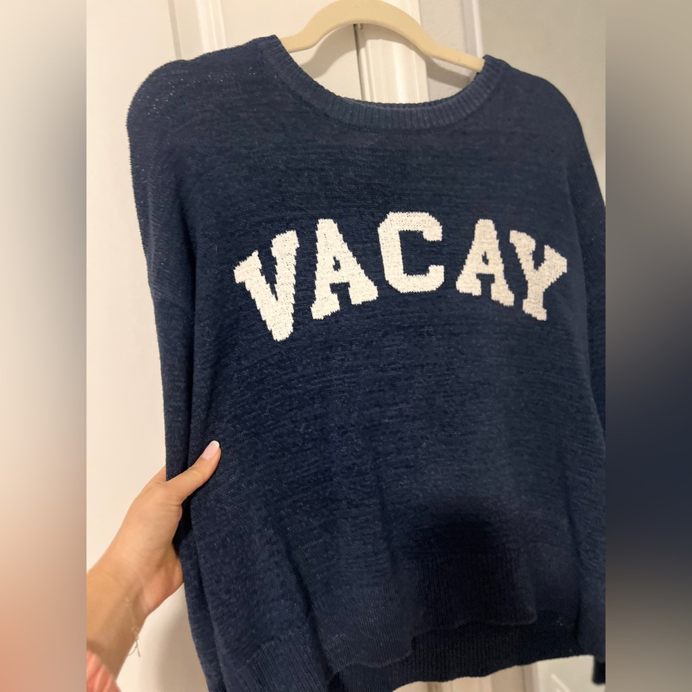 Z Supply Navy Blue “Vacay” Sweater - Picture 4 of 6